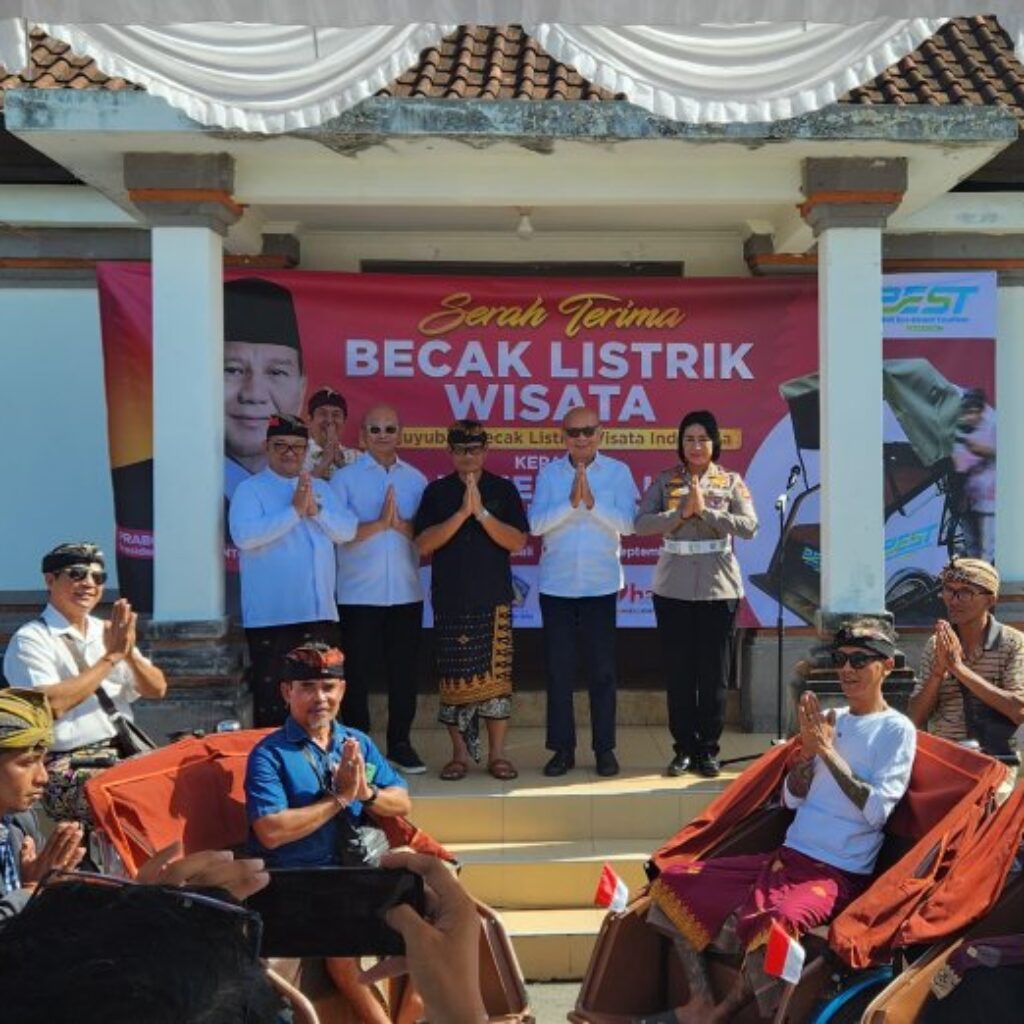 Dukung Perjalanan Hingga Luarnegeri Ramah Lingkungan, PBLI Tawarkan Becak Listrik Wisata Hingga Bali