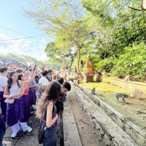 Tumpek Markas Hingga DTW Uluwatu, Selain Sajikan Dua Gebogan Buah, Juga Dihiasi Pementasan 100 Penari Pendet