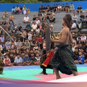 Unik, Pepadu Cilik Meriahkan Peresean Anak Di Lombok Barat