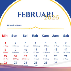 Kalender Jawa 21 Februari 2026, Simak Watak Weton Sabtu Wage