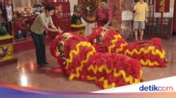 Atraksi Barongsai Meriahkan Imlek Ke Kelenteng Tjoe Tik Kiong Tulungagung