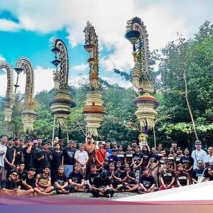Antusiasnya Yowana Serangan Ikuti Rangkaian Puncak Perayaan Seni Penjor 2026