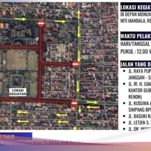 Pengumuman! Jalan Raya Puputan Ditutup Jumat Pagi, Ada Gladi Bersih PKB
