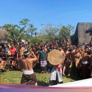 Kebiasaan Sakral Pertempuran Pandan Ke Karangasem Diserbu Wisatawan