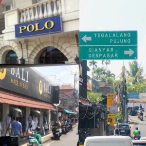 Untuk Era Koster-Cok Ace, Usaha Di Kawasan Wisata Ubud Tak Pasang Aksara Bali