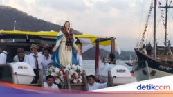 Meriahnya Prosesi Laut Patung Bunda Maria Hingga Labuan Bajo