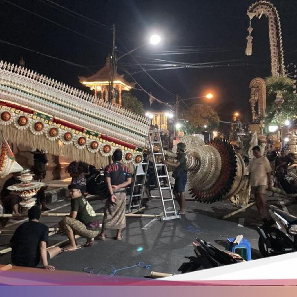 Antusiasnya Peserta Lomba Penjor Di Kemoning Klungkung, Satu Penjor Rp 45 Juta