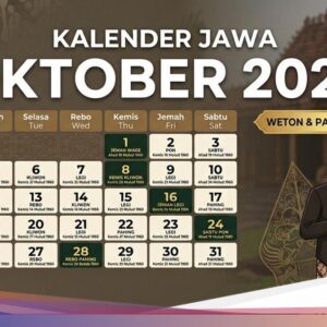 Kalender Jawa Rabu Pon 28 Oktober 2026: Hati-hati Di Bepergian